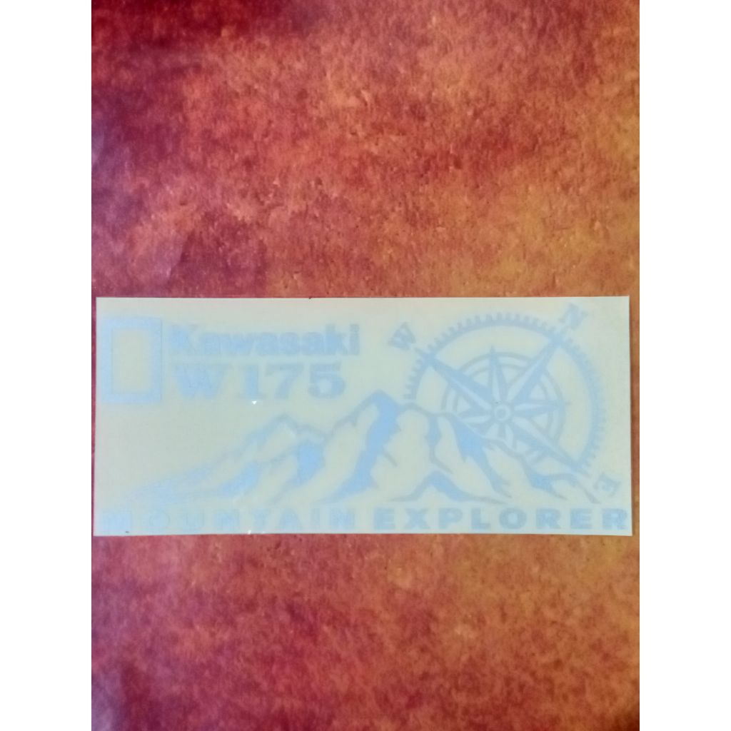 Sticker Cutting Mountain Explorer Kawasaki W175