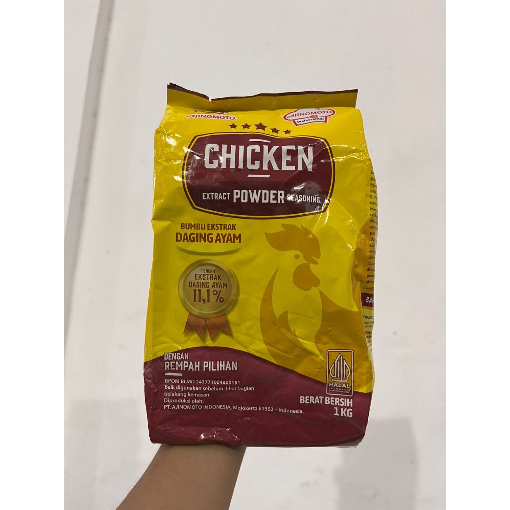 

Chicken Powder Ajinomotor / Kaldu Ayam Ajinomoto / Ajinomoto Chicken Powder - 1 Kg
