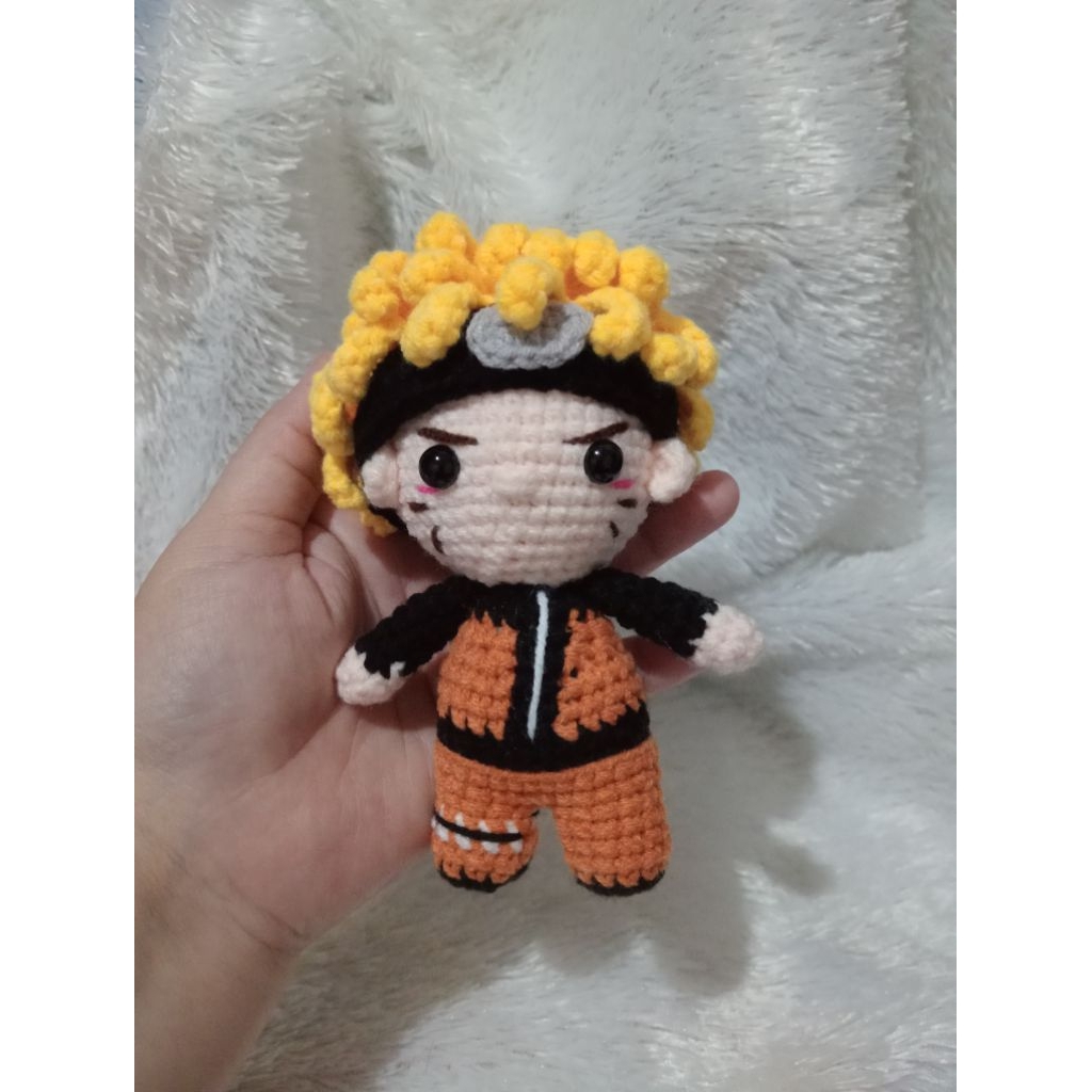 Gantungan kunci rajut Naruto