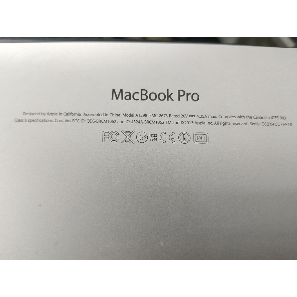 macbook pro 2013 matot