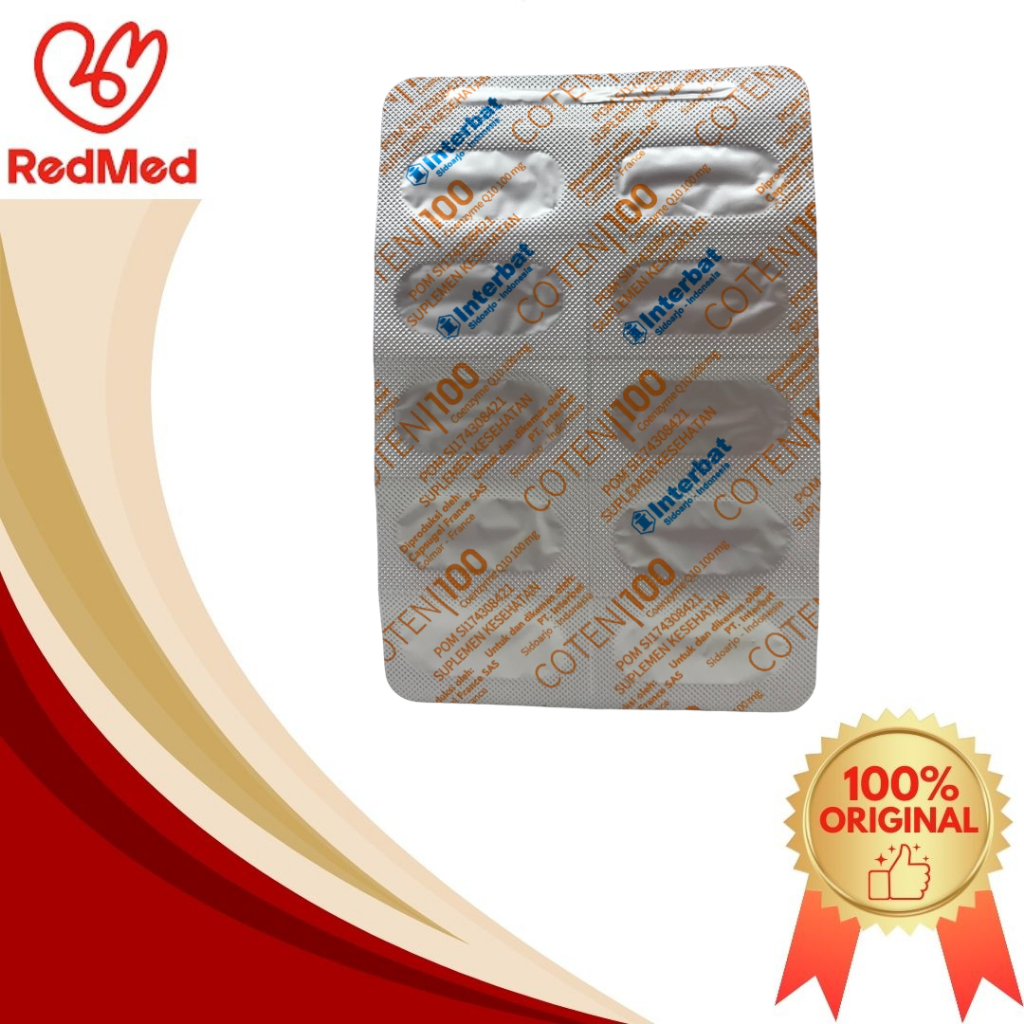 COTEN100 COENZYME Q10 100MG STRIP SUPLEMEN KESEHATAN