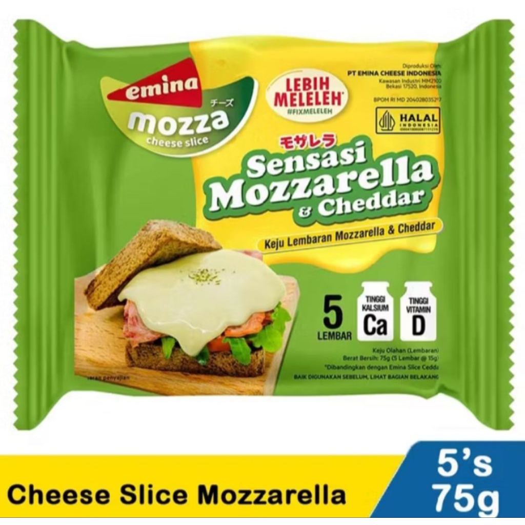

EMINA CHEESE SLICE MOZZARELLA 5'S
