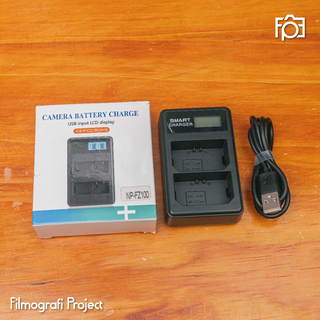 NP-FZ100 Dual Charger for Sony A7 FX3 FX30 A7III A7IV - Used Second