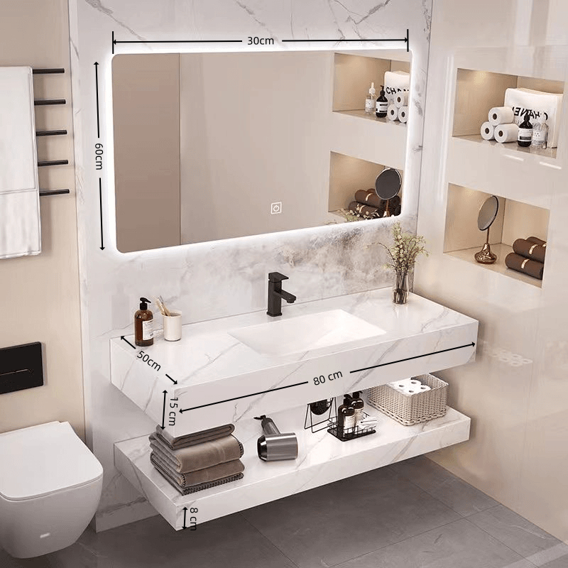 cabinet wastafel Wastafel Kabinet Set Rock Beam Stone kabinet kamar mandi wastafel cabinet Kabinet W