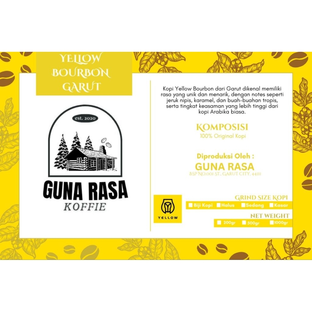 

Kopi Yellow Garut | | By Guna Rasa Coffee