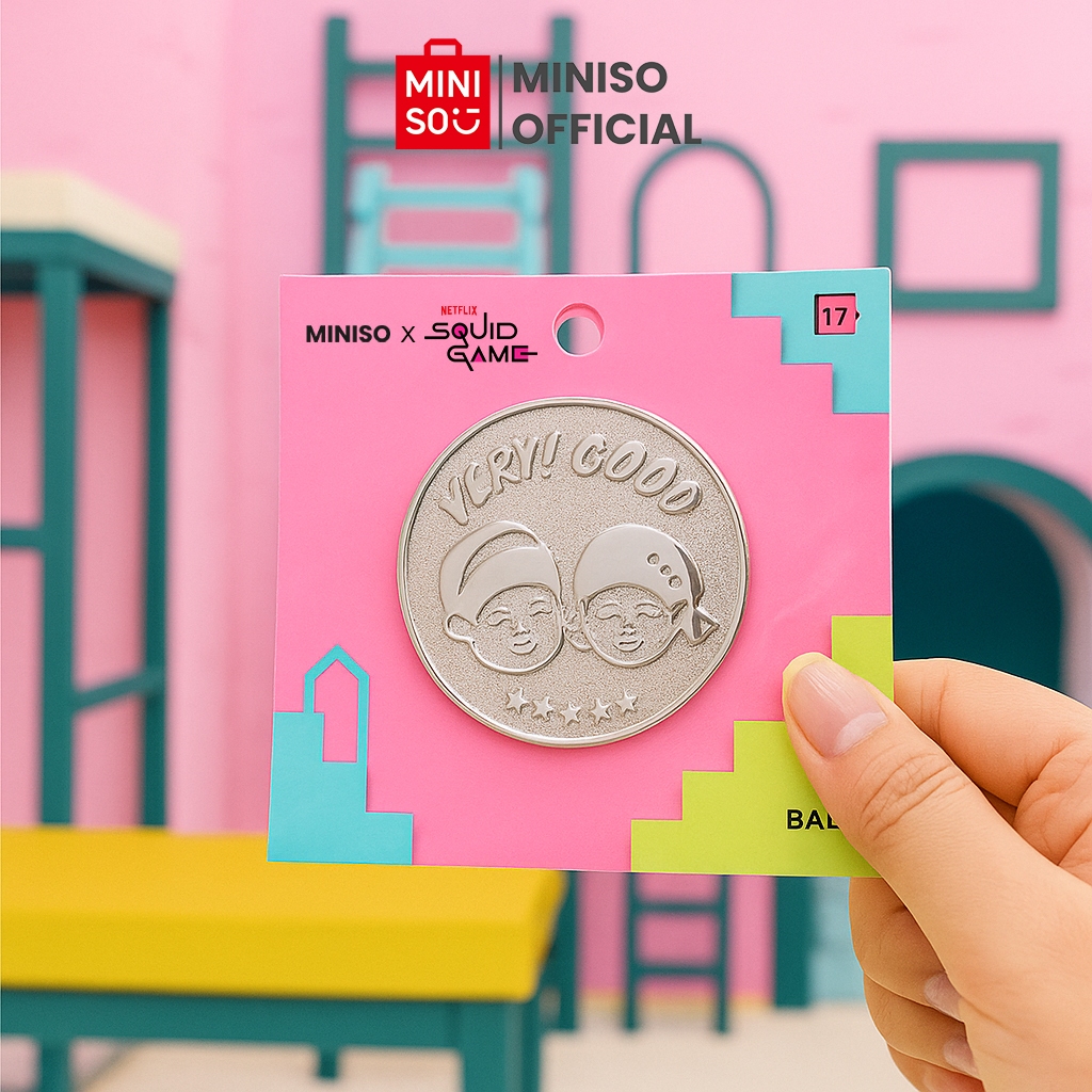 MINISO x SQUID GAME Collection Coin Badge Pin Karakter Squid Game