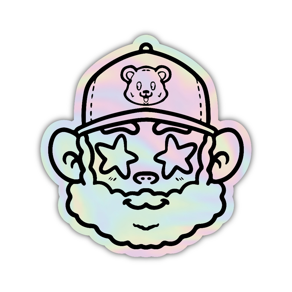 

Z460 sticker karakter y2k aesthetic, stiker hologram satuan