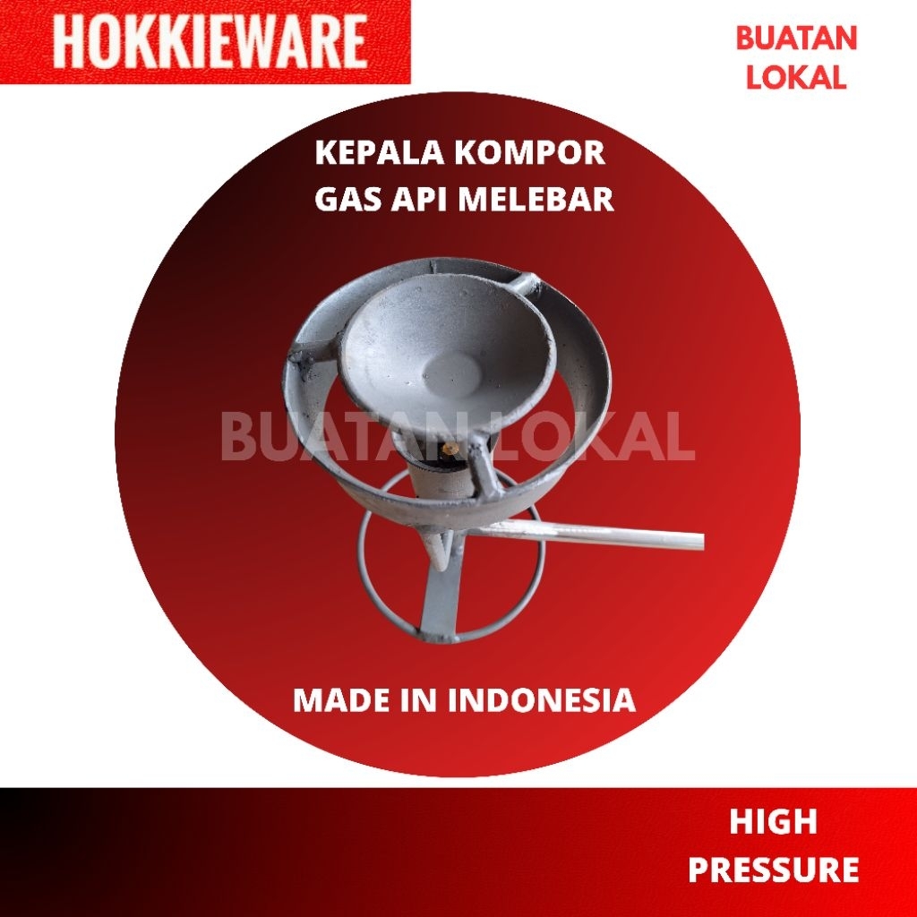Kepala Kompor Gas Bertekanan Tinggi Api Melebar