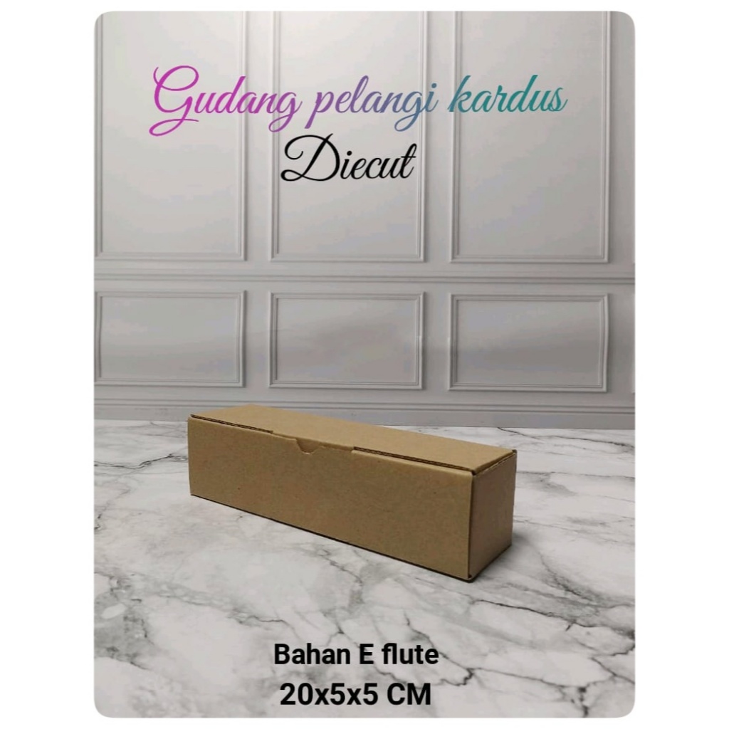 

kardus karton box Uk. 20x5x5 cm...model die cut/pizza