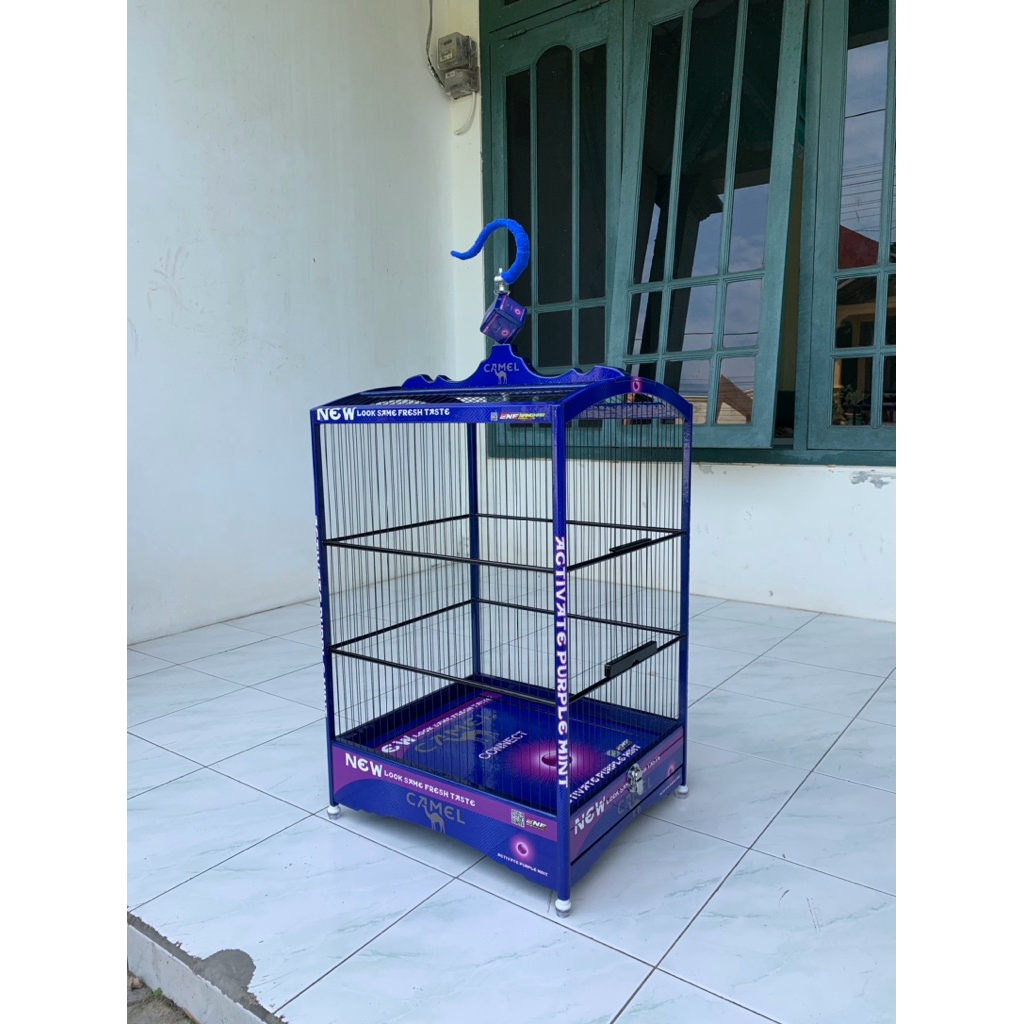 Sangkar Kenari, Sangkar Ruji Fiber, Sangkar Decal