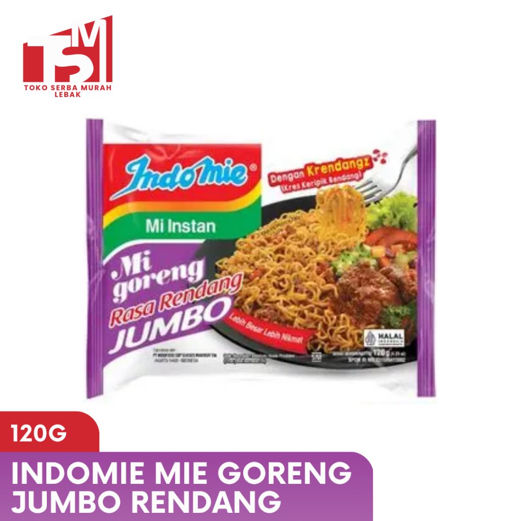 

Indomie Mie Goreng Jumbo Rendang 120g