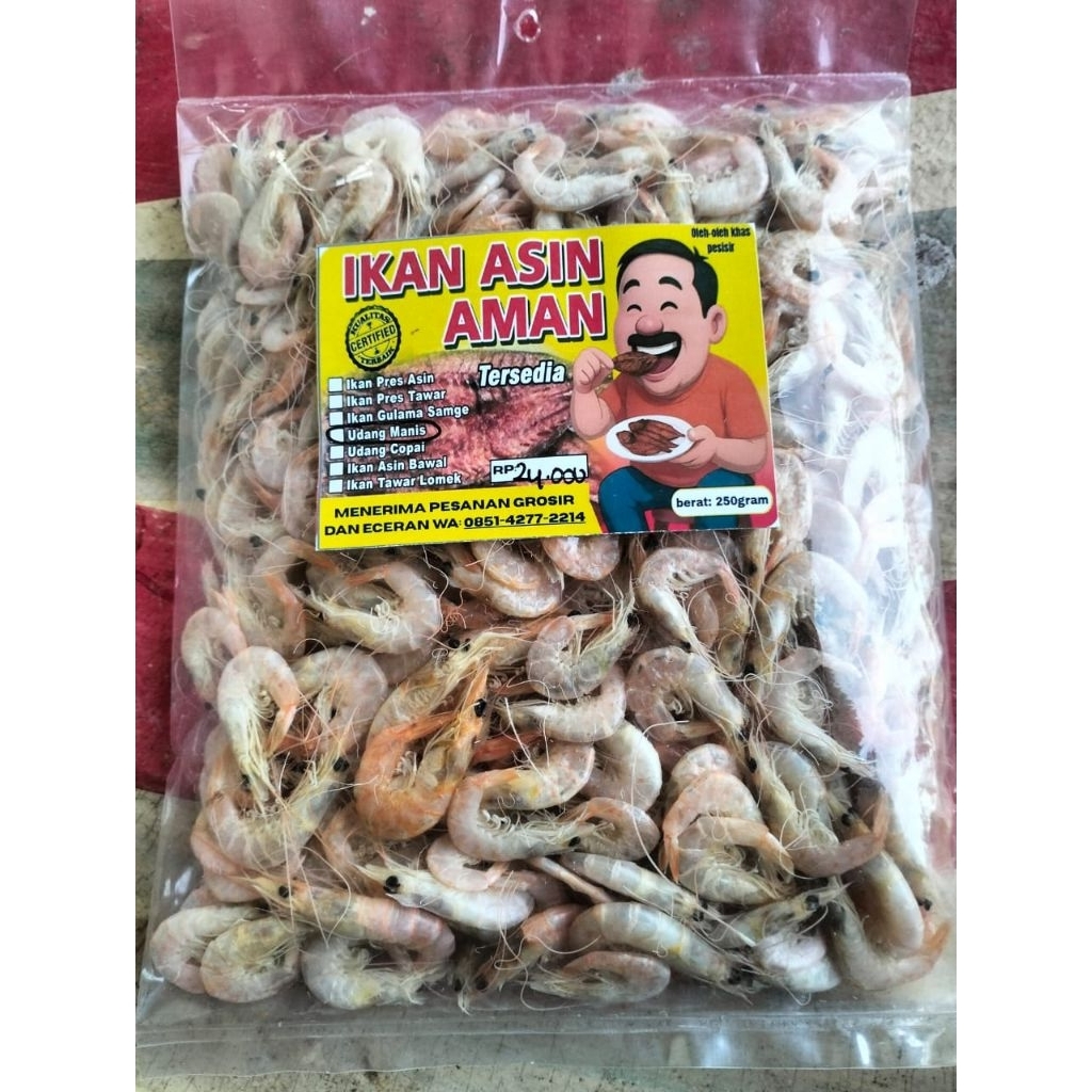 

udang manis rebus 250g