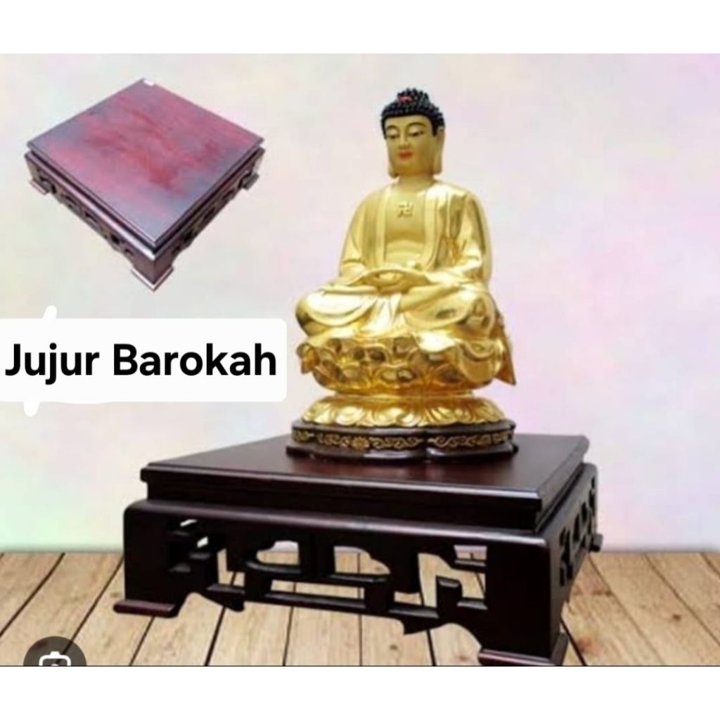 Dudukan Rumpang Tempat patung Budha Kayu Jati Jujur Barokah Jepara