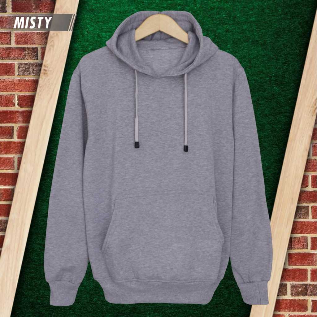 Hoodie Polos Pria Wanita Premium Bahan Tebal