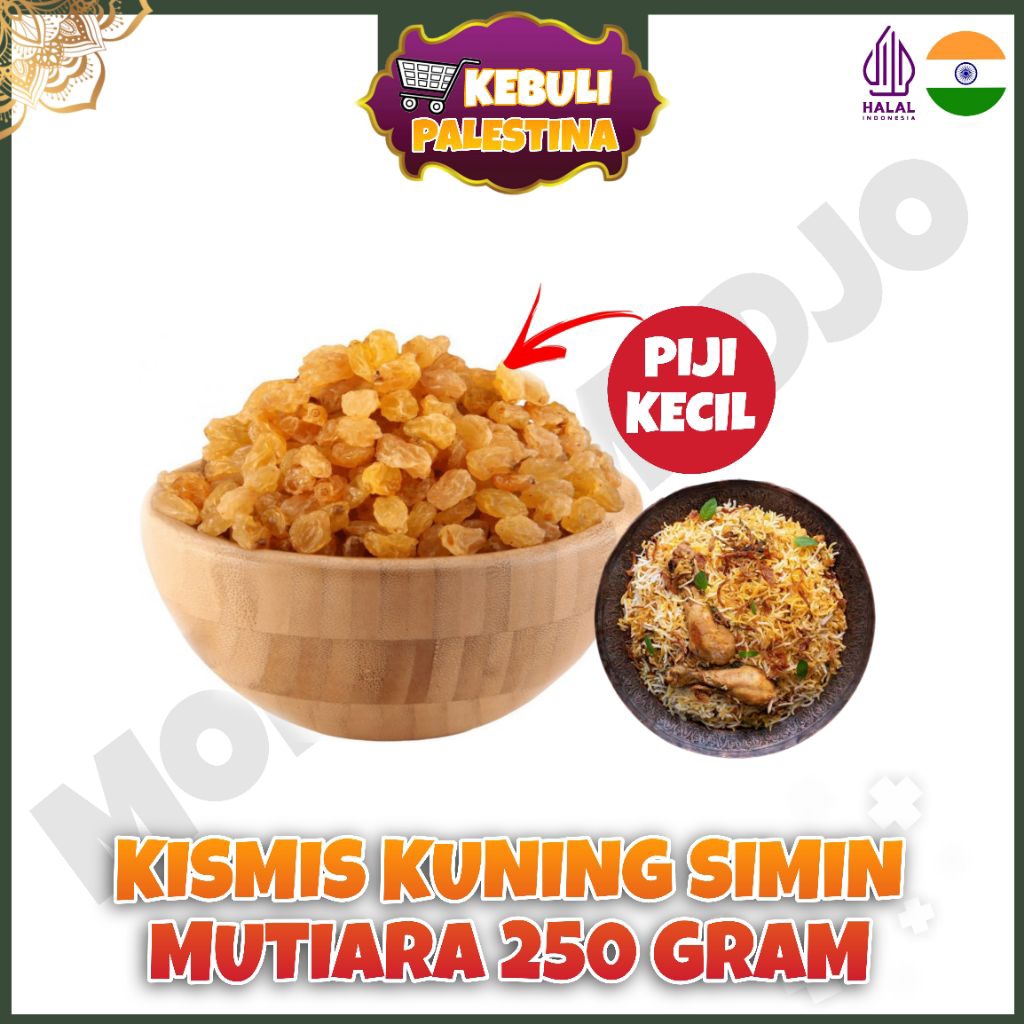 

KISMIS KUNING زبيب ARAB PUNYA 250 GRAM EXP 5/2026