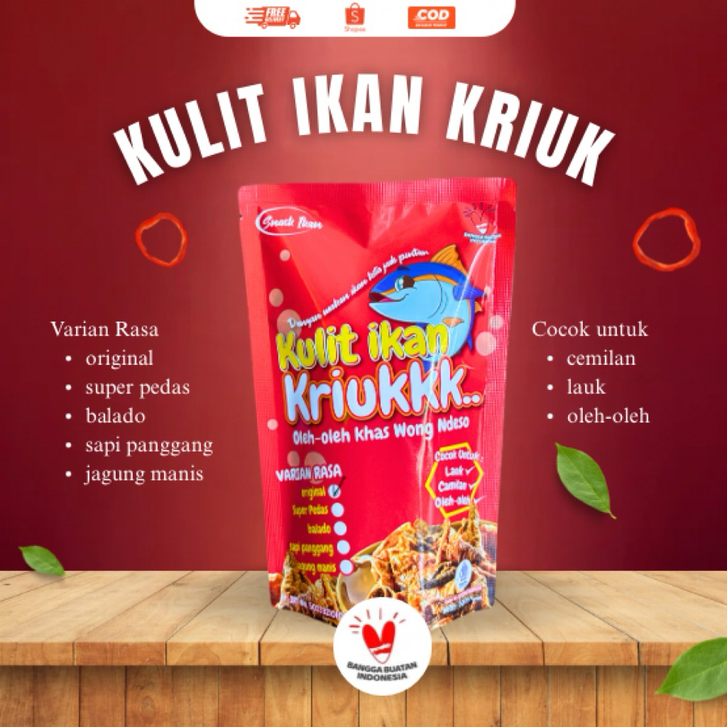 

Snack Seafood | Kulit ikan kriukk