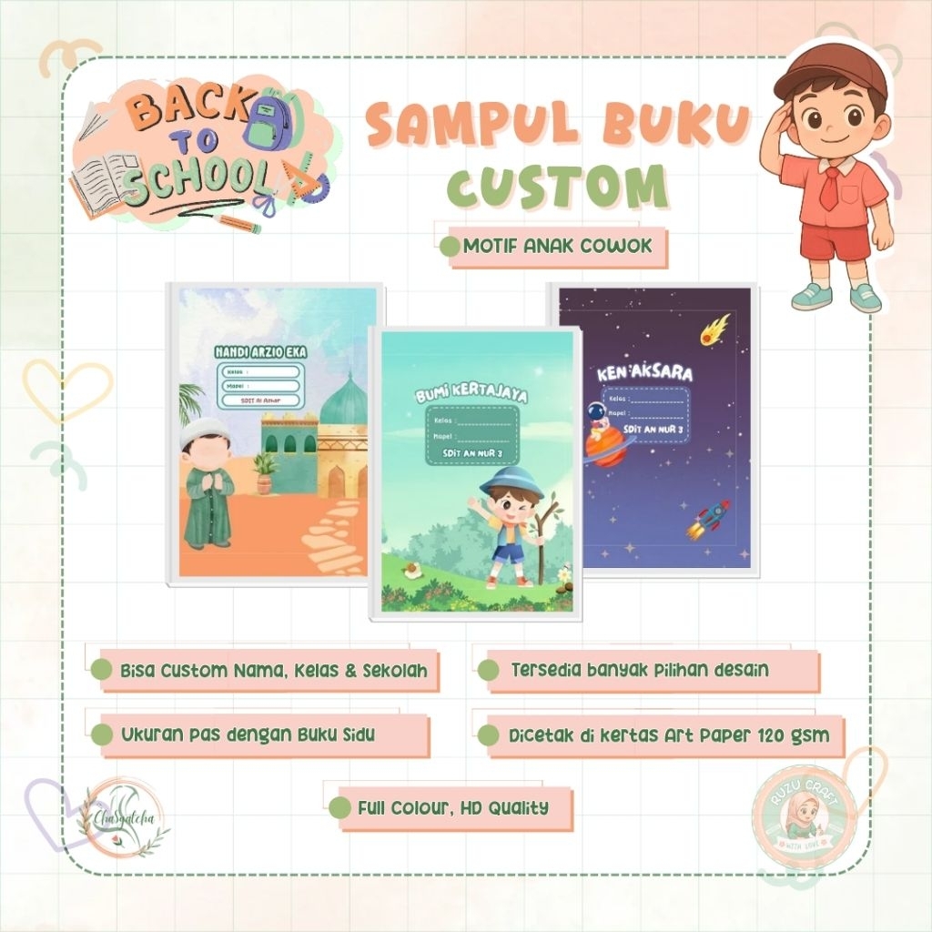

SAMPUL BUKU CUSTOM/SAMPUL BUKU CUSTOM DESIGN ANAK COWOK