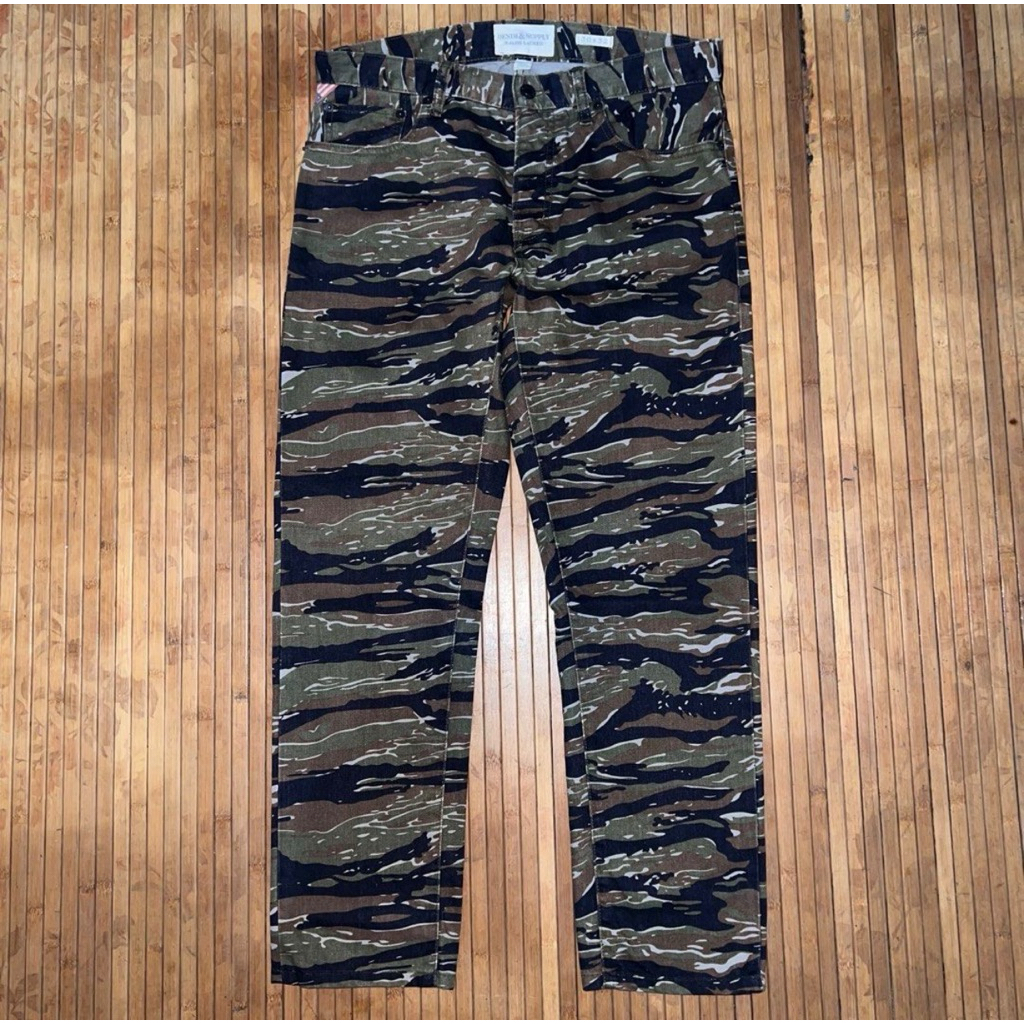 DENIM SUPPLY & RALPH LAUREN TIGER STRIPE DENIM JEANS RRL