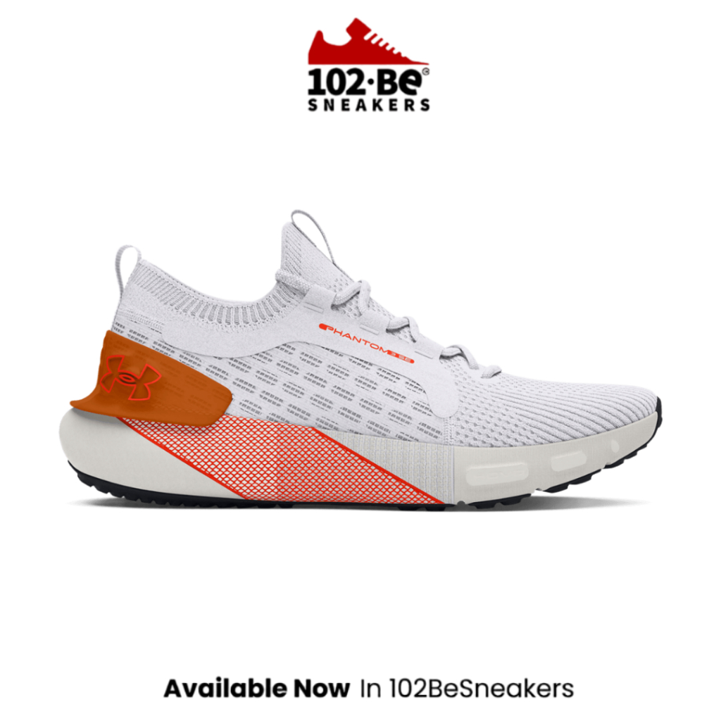 Sepatu Running UA Men's HOVR Phantom 3 SE White Phoenix Fire