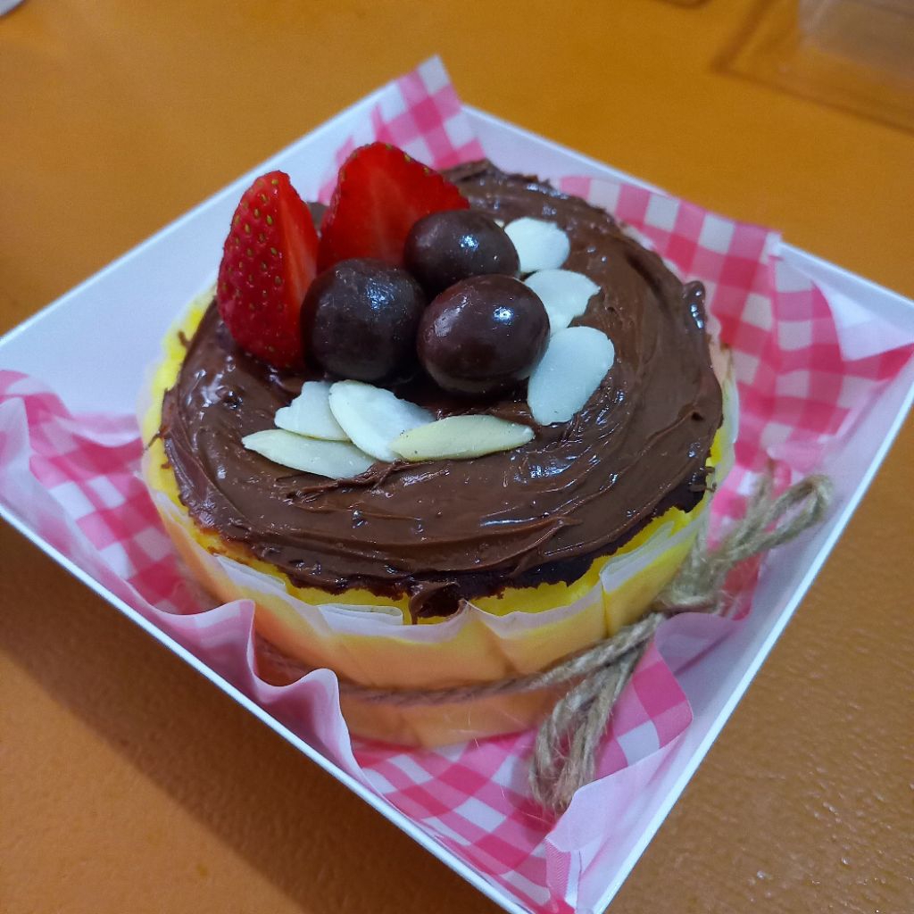 

Burnt Cheesecake topping coklat