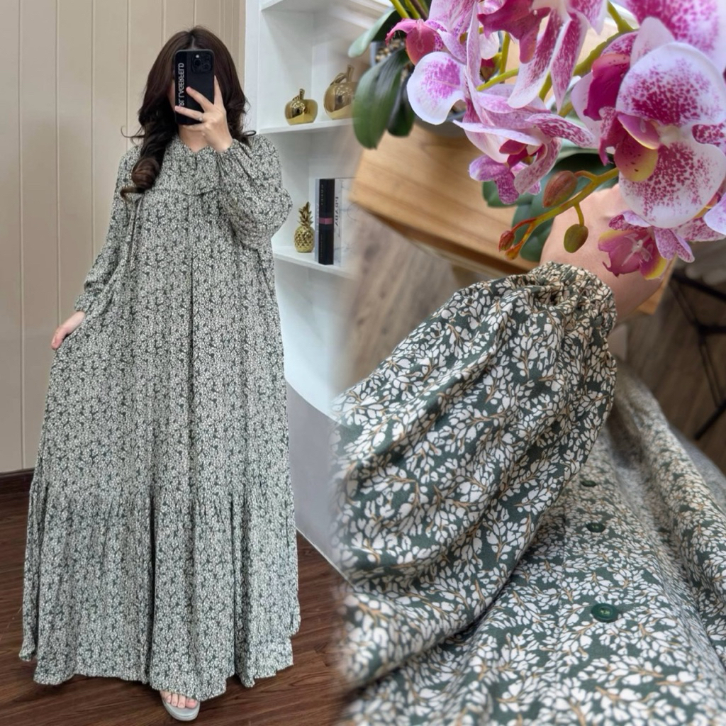 wajib punya naisa dress by ziya ~ gamis cotton rayon premium terbaru 2025