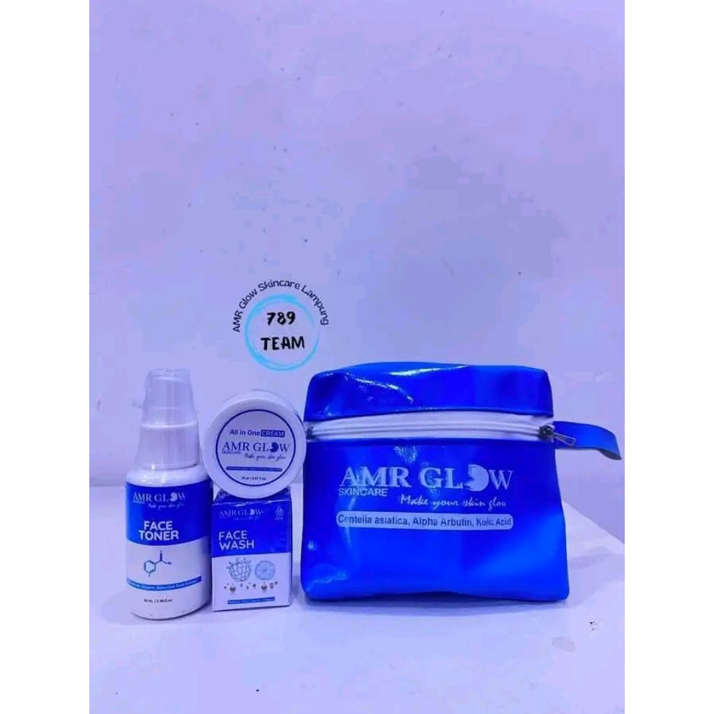 AMR GLOW - 1 Paket Amr Glow Skincare Kemasan Terbaru Bpom Original