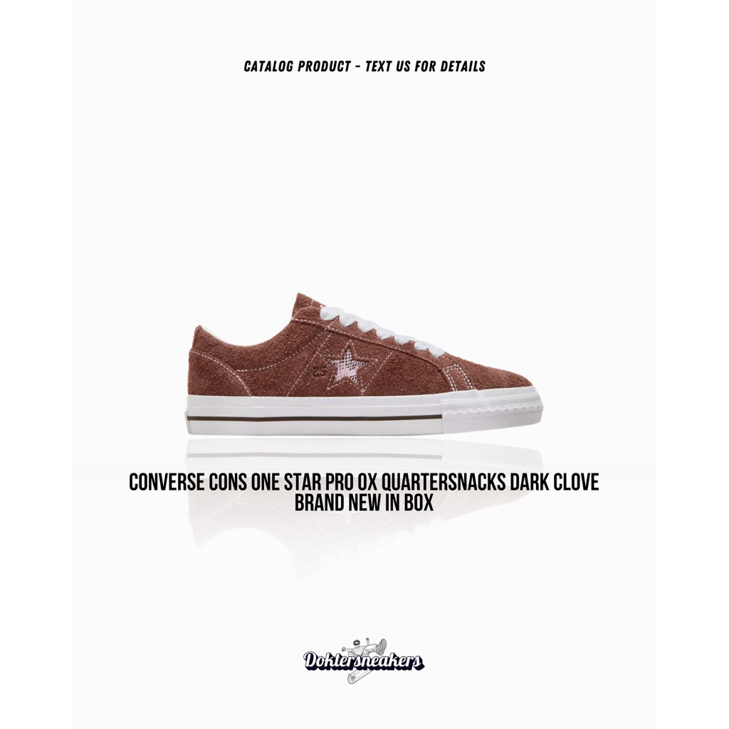 CONVERSE CONS ONE STAR PRO OX QUARTERSNACKS VINTAGE DARK CLOVE