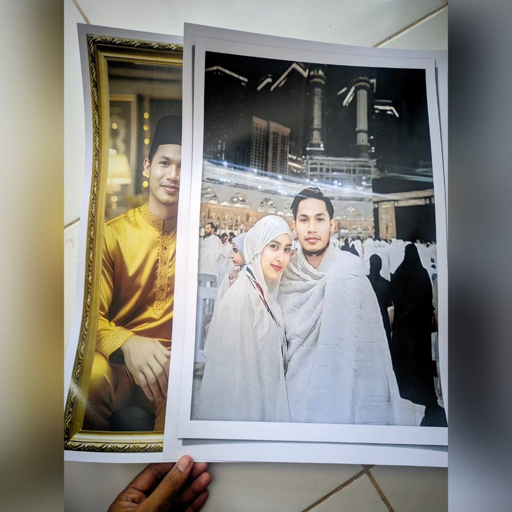 Cetak Foto Ukuran A4 & A3 Plus Laminasi