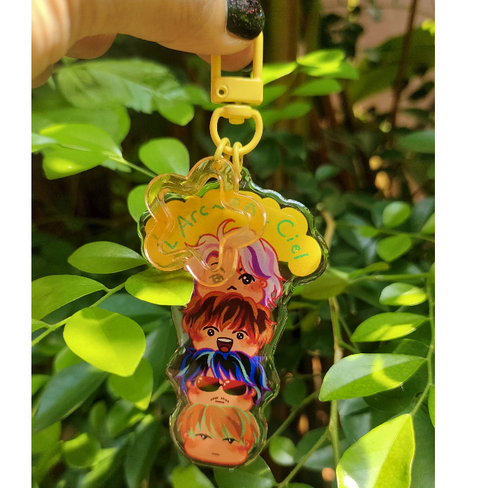 L'Arc~en~Ciel Epoxy Keychain