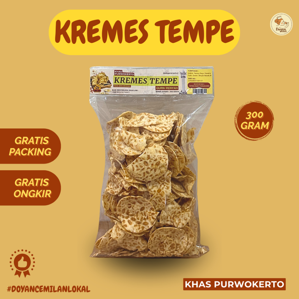

KREMES TEMPE / KRIPIK TEMPE/ OLEH-OLEH KRIPIK TEMPE 250GR
