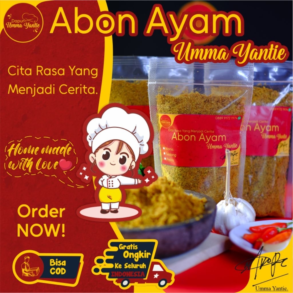 

Abon Ayam Premium 100 Gram dan 150 Gram Rumahan Lezat Gurih Manis Halal