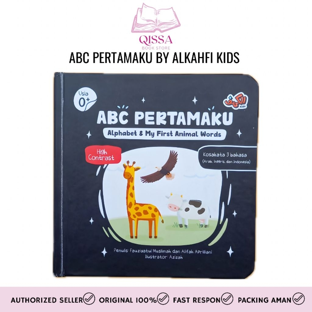 [ READY STOCK ] ABC PERTAMAKU (Alphabet & My First Animal Words) Alkahfi Kids Boardbook Anak AGEN RE
