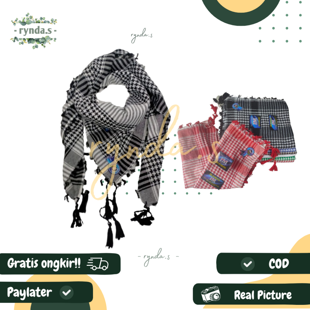 SORBAN HAJI SORBAN ARAFAT JAGUNG RONCE PREMIUM SORBAN PRIA DEWASA
