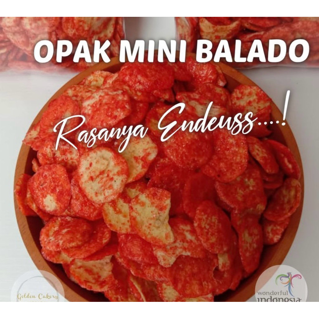

kripik opak mini singkong pedas manis 150 gram