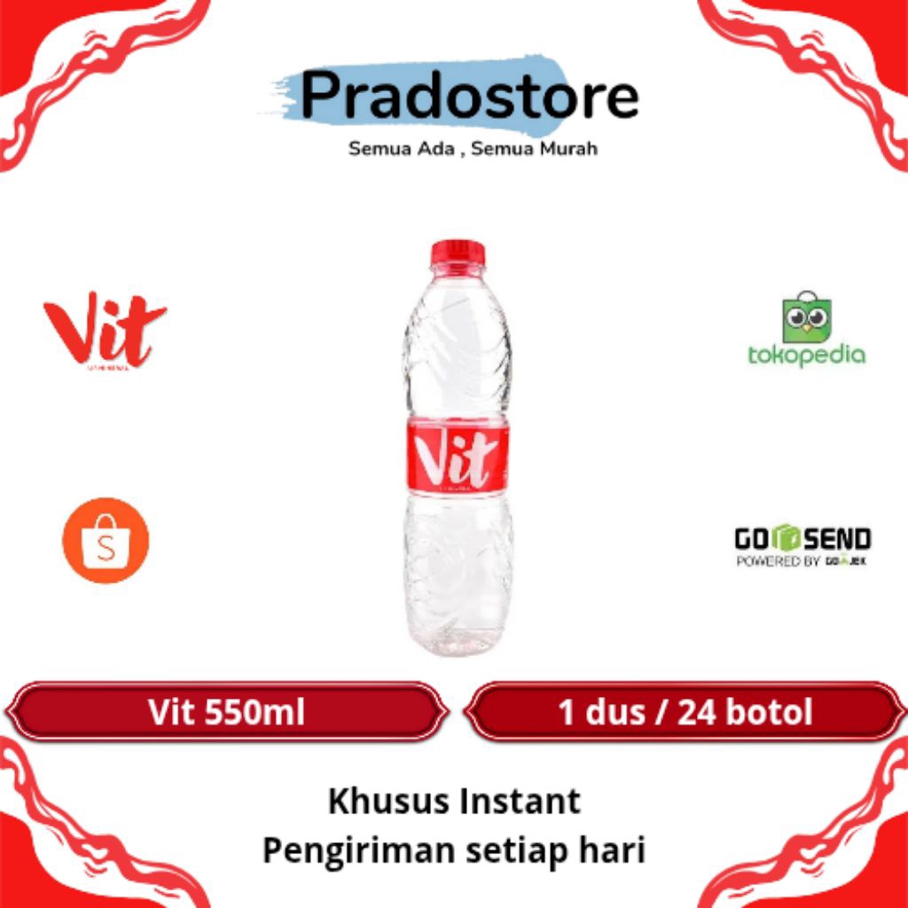 

Vit Air Mineral Dalam Kemasan Botol 550ml [1dus / 24botol]