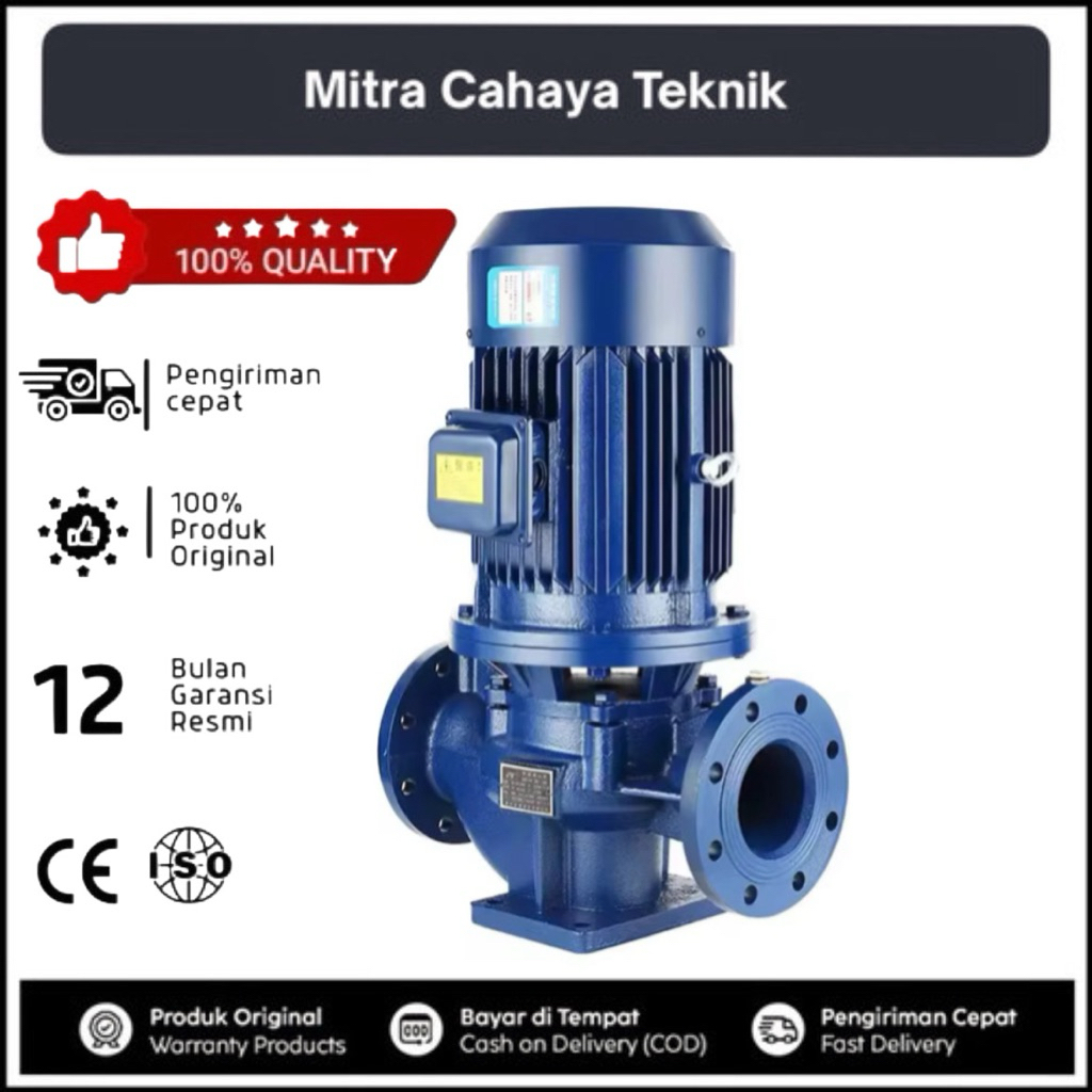 POMPA TRANSFER POMPA BOOSTER PIPA 2INCH 5.5 KW POMPA DORONG INDUSTRI 3PHASE