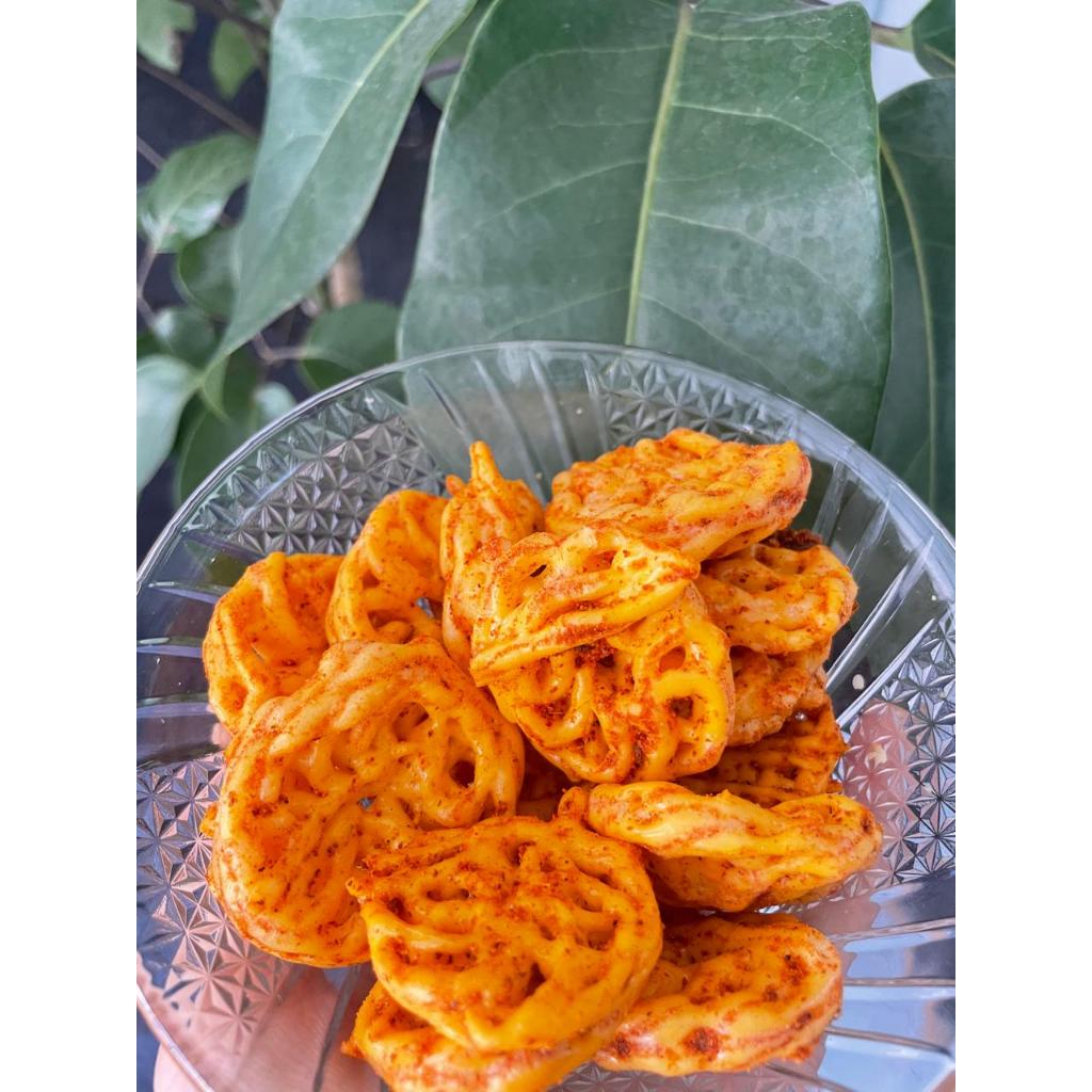 

CICITOKO Jajanan Nusantara - Kerupuk Mawar Pedas - Size Kecil dan Besar