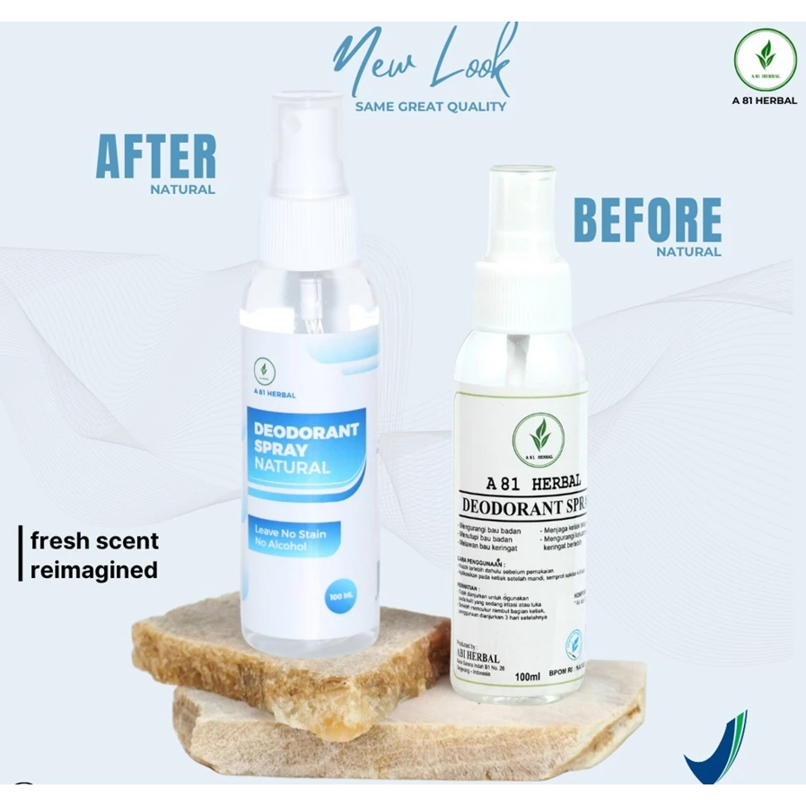 Deodorant Spray Tawas Cair 100ml Abi Herbal BPOM Non Alkohol
