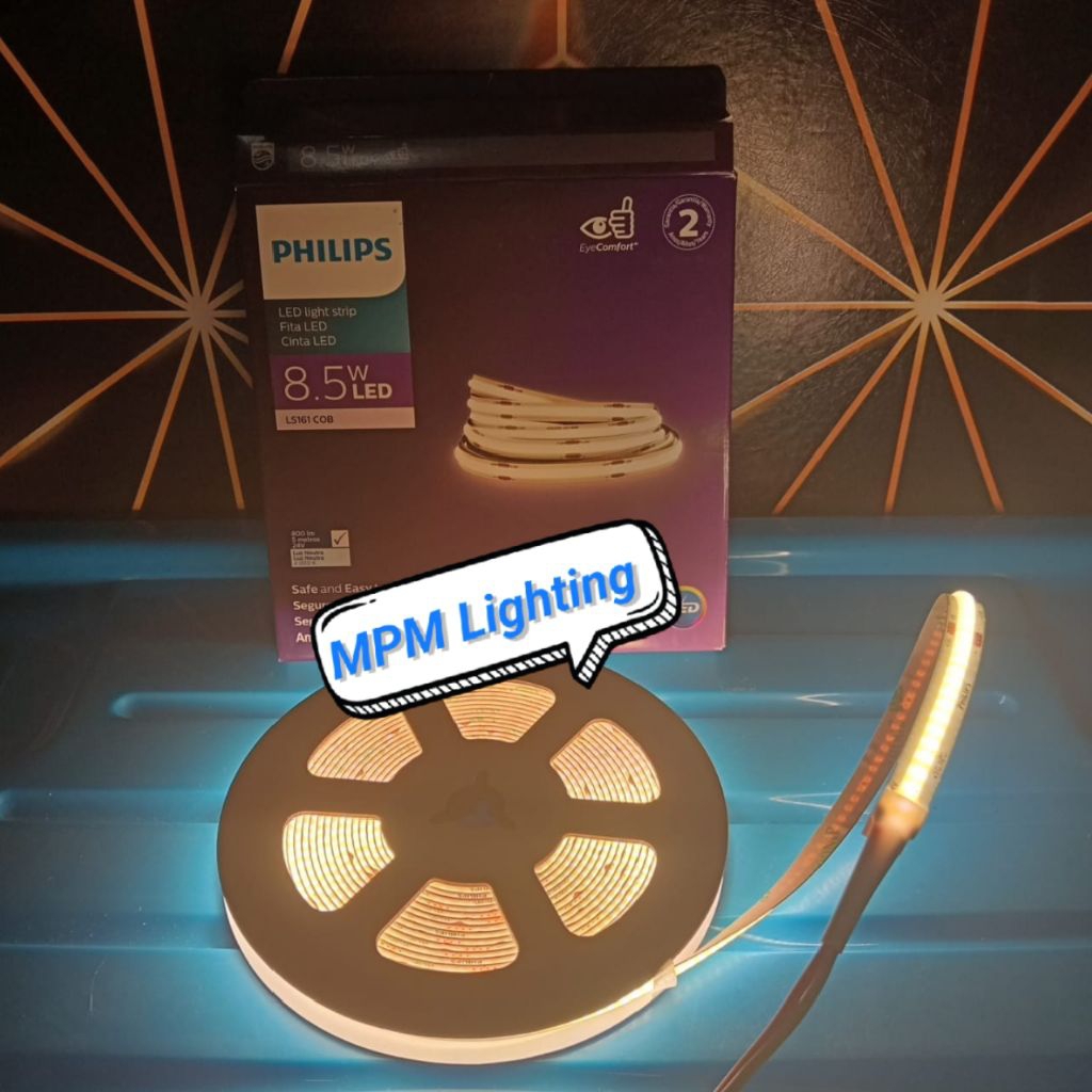Philips LED Strip COB 24V 8,5W 13W 3000K Indoor/ Strip Light Philips COB 24V 8,5W 13W 3000K 5M