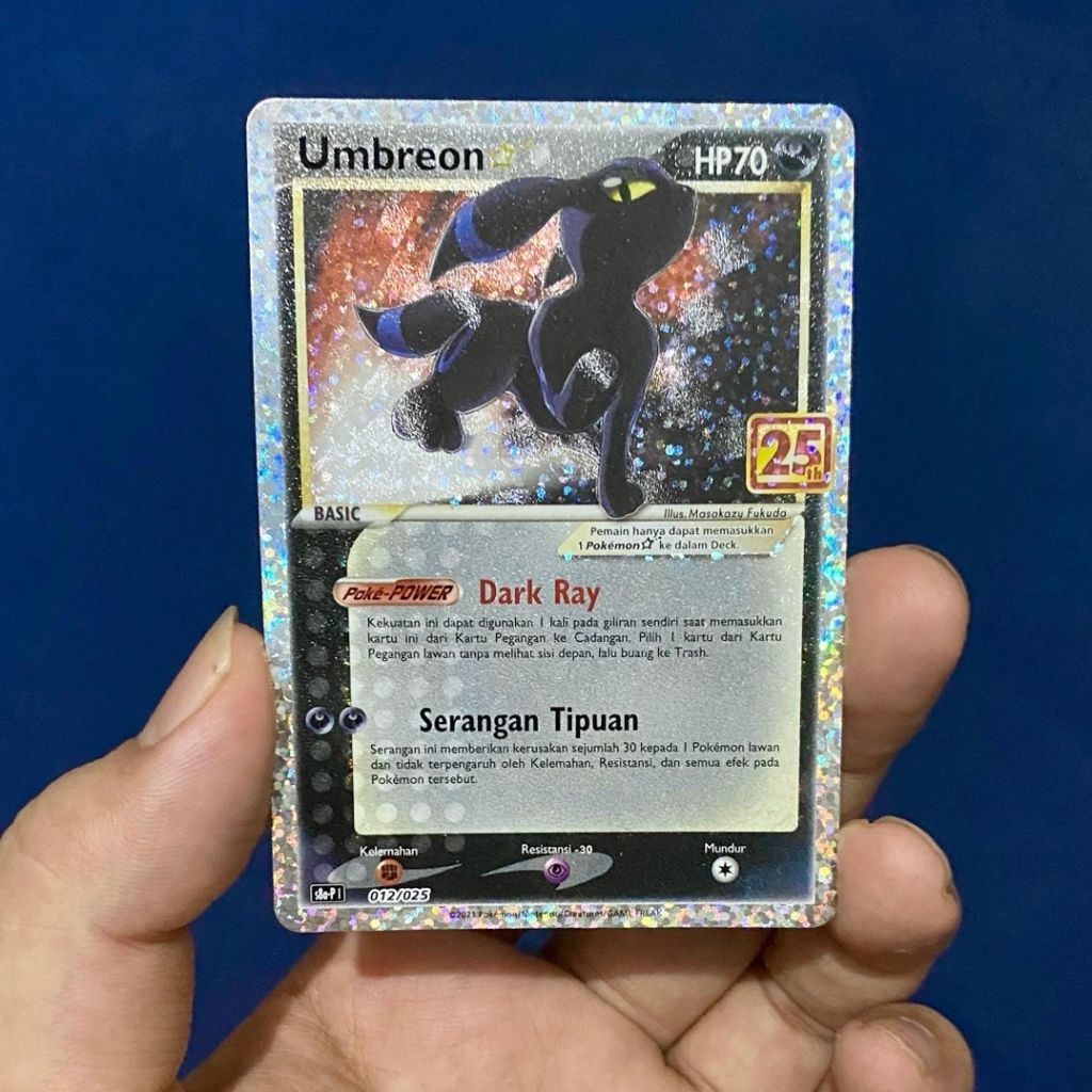 Umbreon Star 25th TCG Pokemon Indonesia