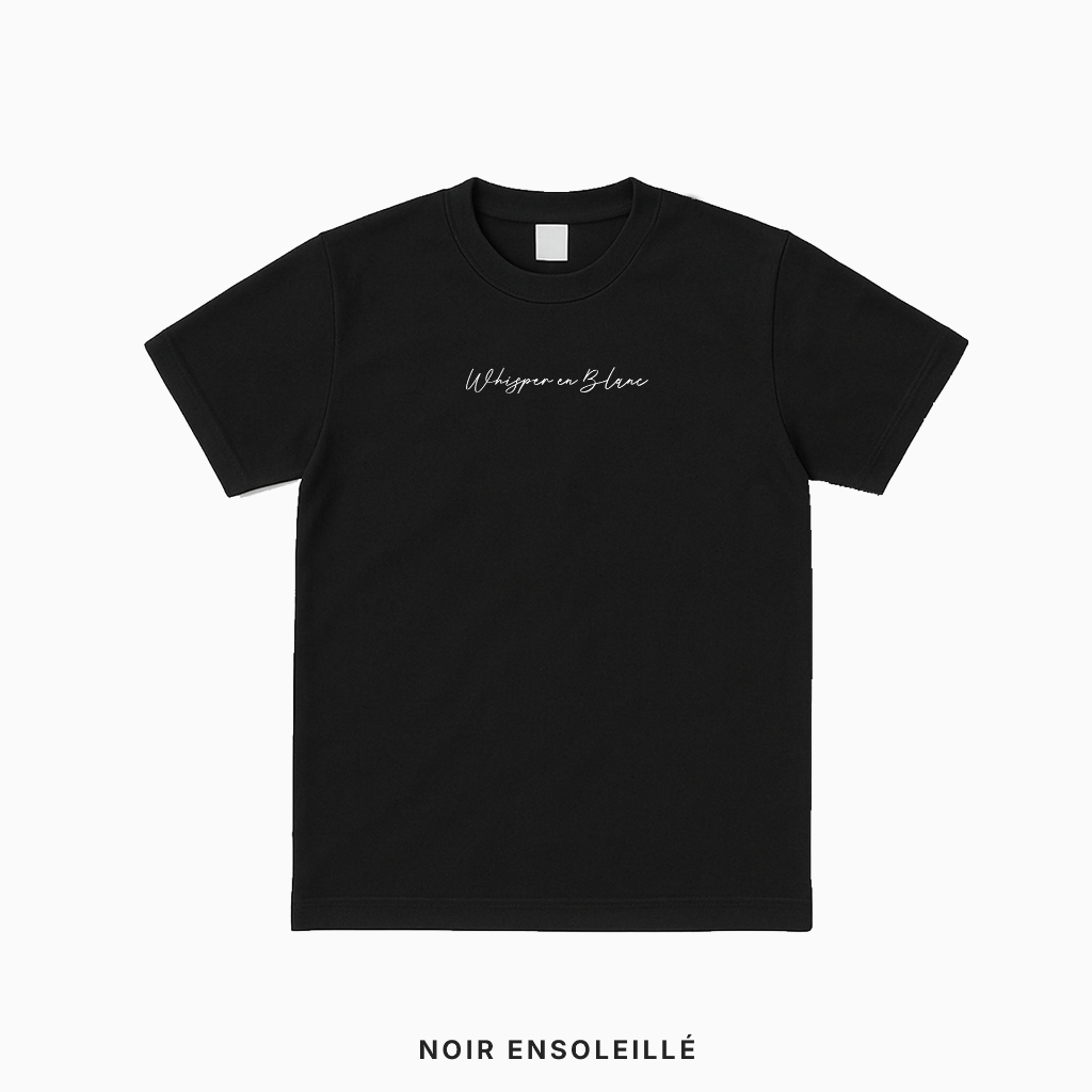 Noir Ensoleillé Kaos T-Shirt Whisper en Blanc | Premium Cotton 24s
