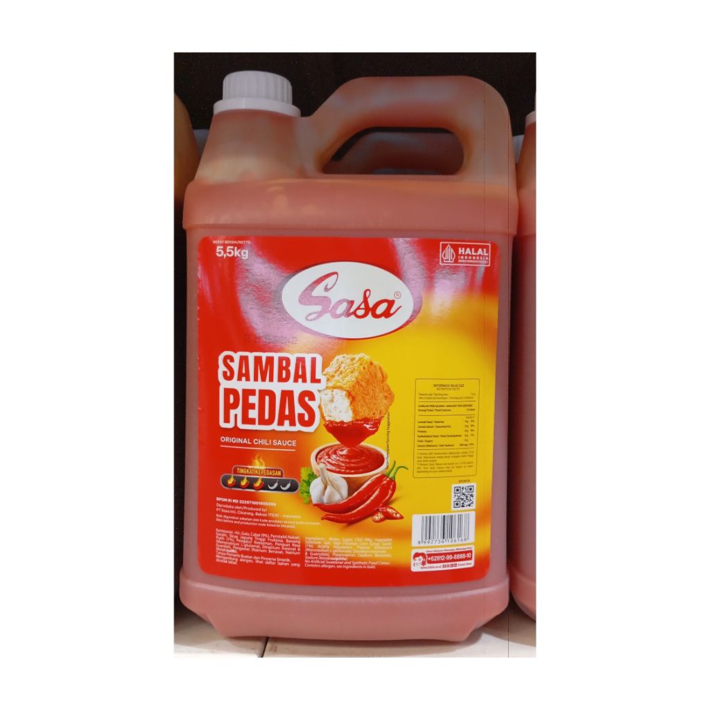 

SASA SAMBAL PEDAS JERIGEN 5,5KG EXP DESEMBER 2025