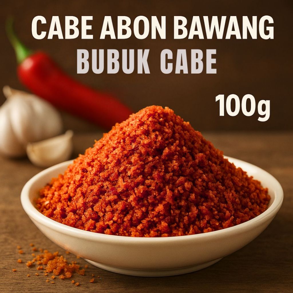 

Bubuk Cabe Rasa Cabe Abon Bawang BonCabe Non MSG 100GR – Gurih Pedas Sehat Tanpa MSG, Nikmat Tanpa Rasa Bersalah!