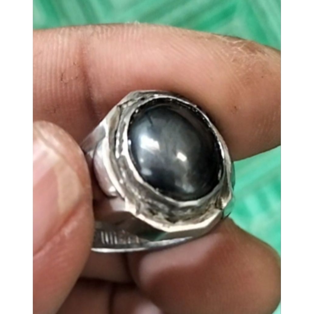 cincin temuan batu meteor lawasan nempel maknet kuat