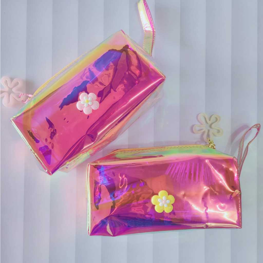 POUCH KOSMETIK Hologram / Tempat Make Up