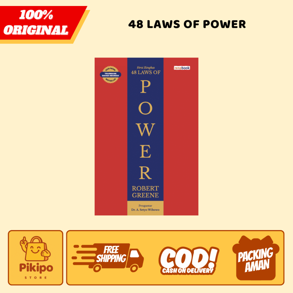 BUKU PENGEMBANGAN DIRI VERSI RINGKAS 48 LAWS OF POWER (TERJEMAHAN INDONESIA) - ROBERT GREENE