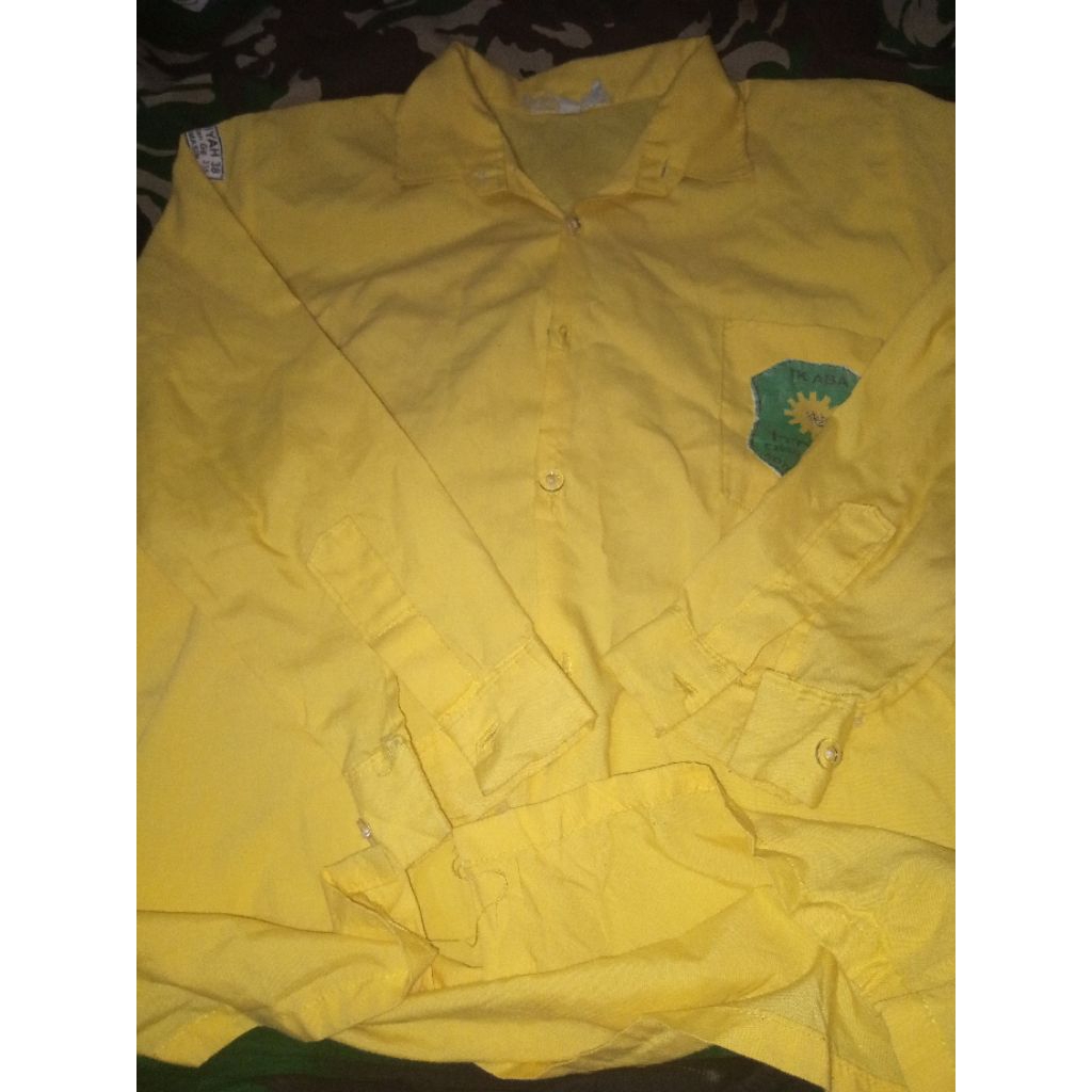 (PRELOVED) Seragam Kemeja Sekolah Kuning Tangan Panjang/Seragam Kuning TK Aisyiyah Tangan Panjang/ S