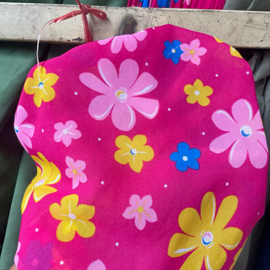 kain sifon fine motif bunga premium - kain zara ceruty - kain sifon ceruti atp