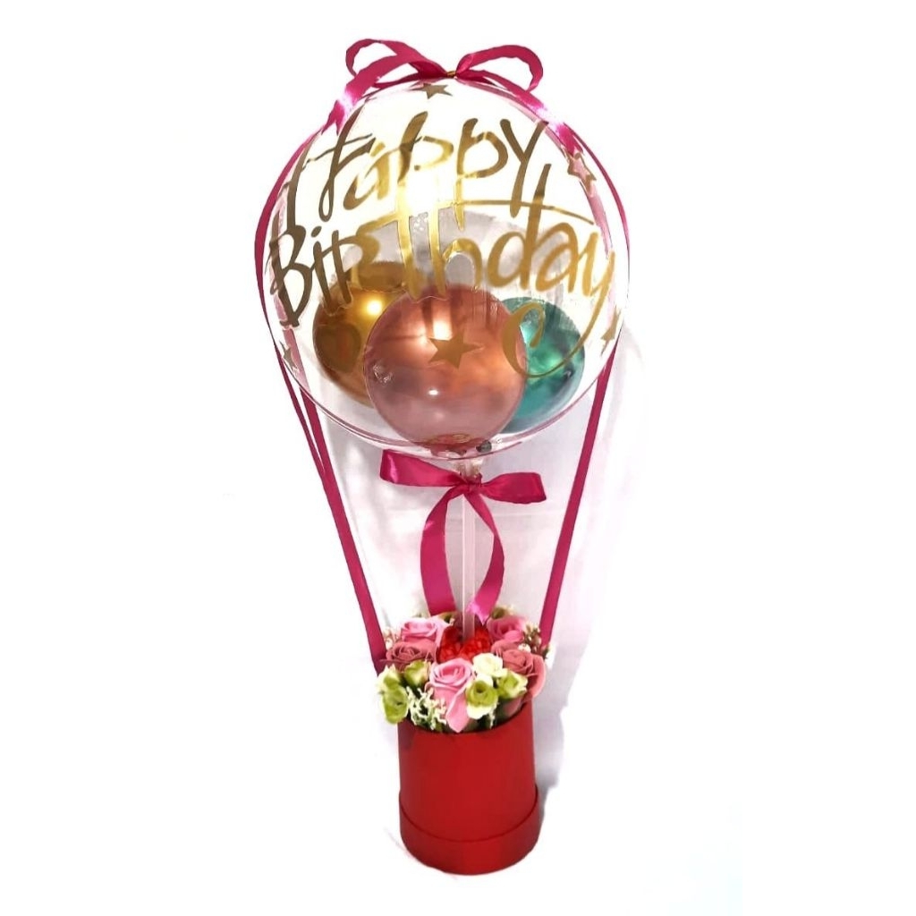 

Bloom Box Balon PVC Rose Soap Silverqueen