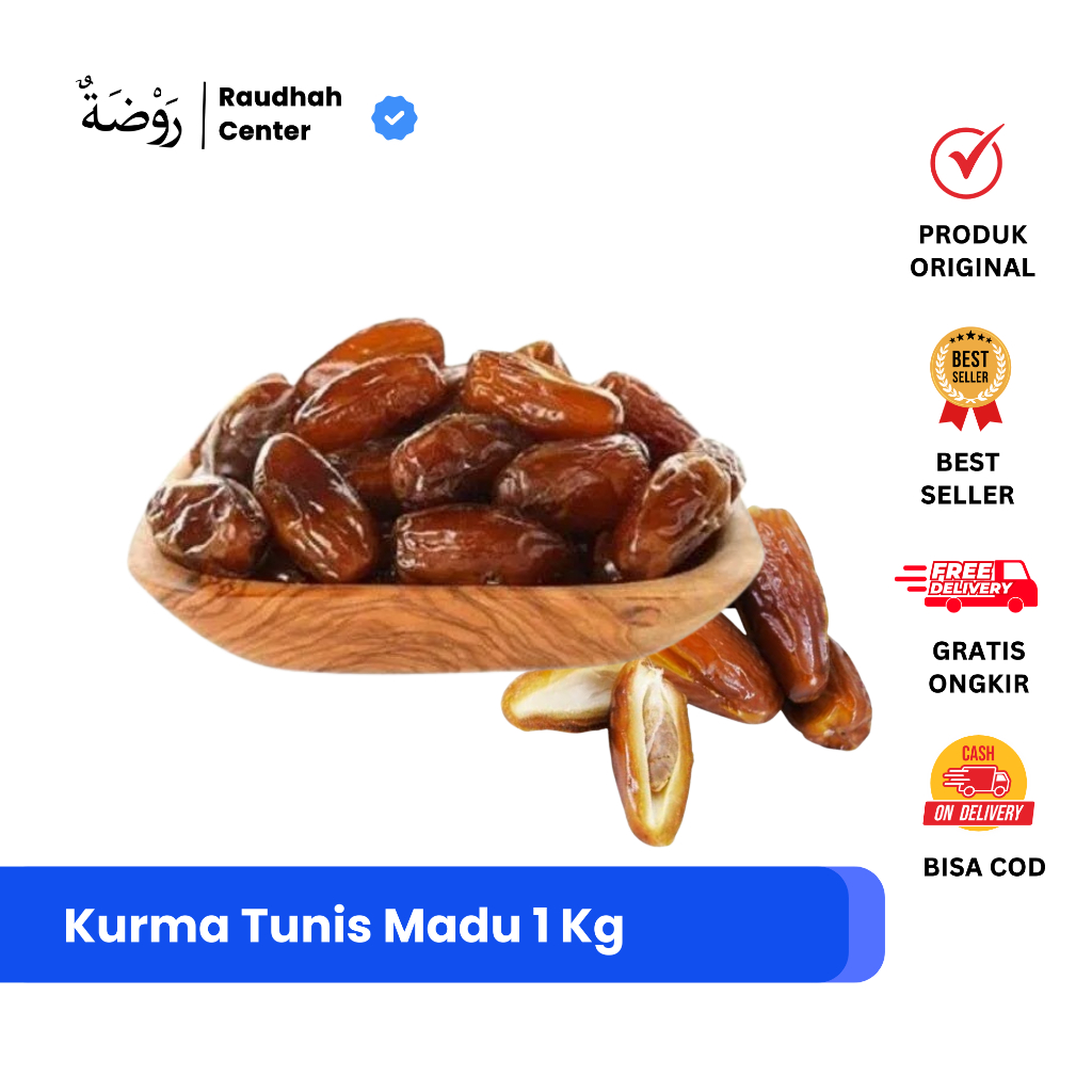 

Kurma Tunis Madu 1Kg Manis dan Renyah - Kurma Tunisia Madu